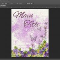 Butterfly Journal Cover PSD Template
